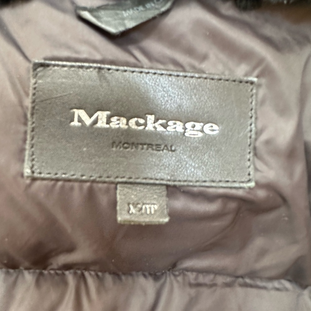 Mackage Women's Black Fur-Trimmed Coat XS​​ - Picture 4 of 10